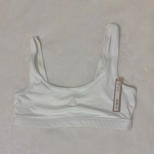 SKIMS Swim Tank Bikini Top or Bra SIZE Medium COLOR White
